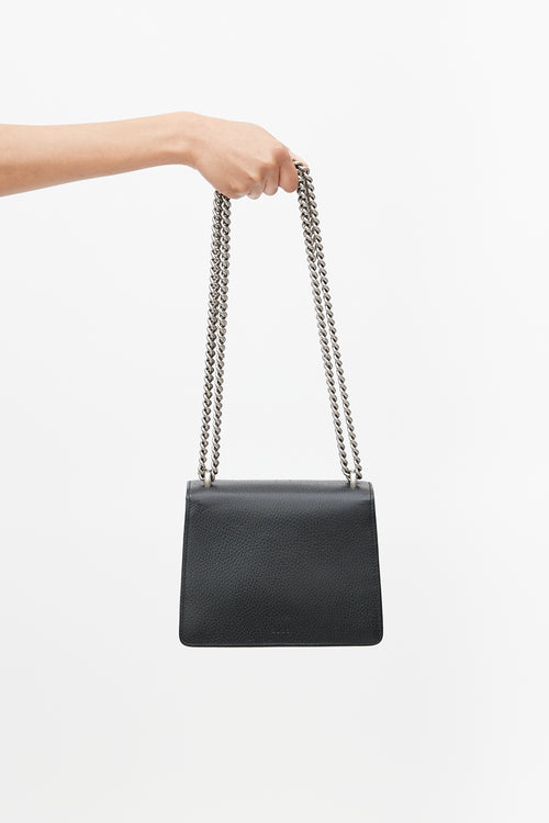 Gucci Black & Silver Small Dionysus Leather Bag