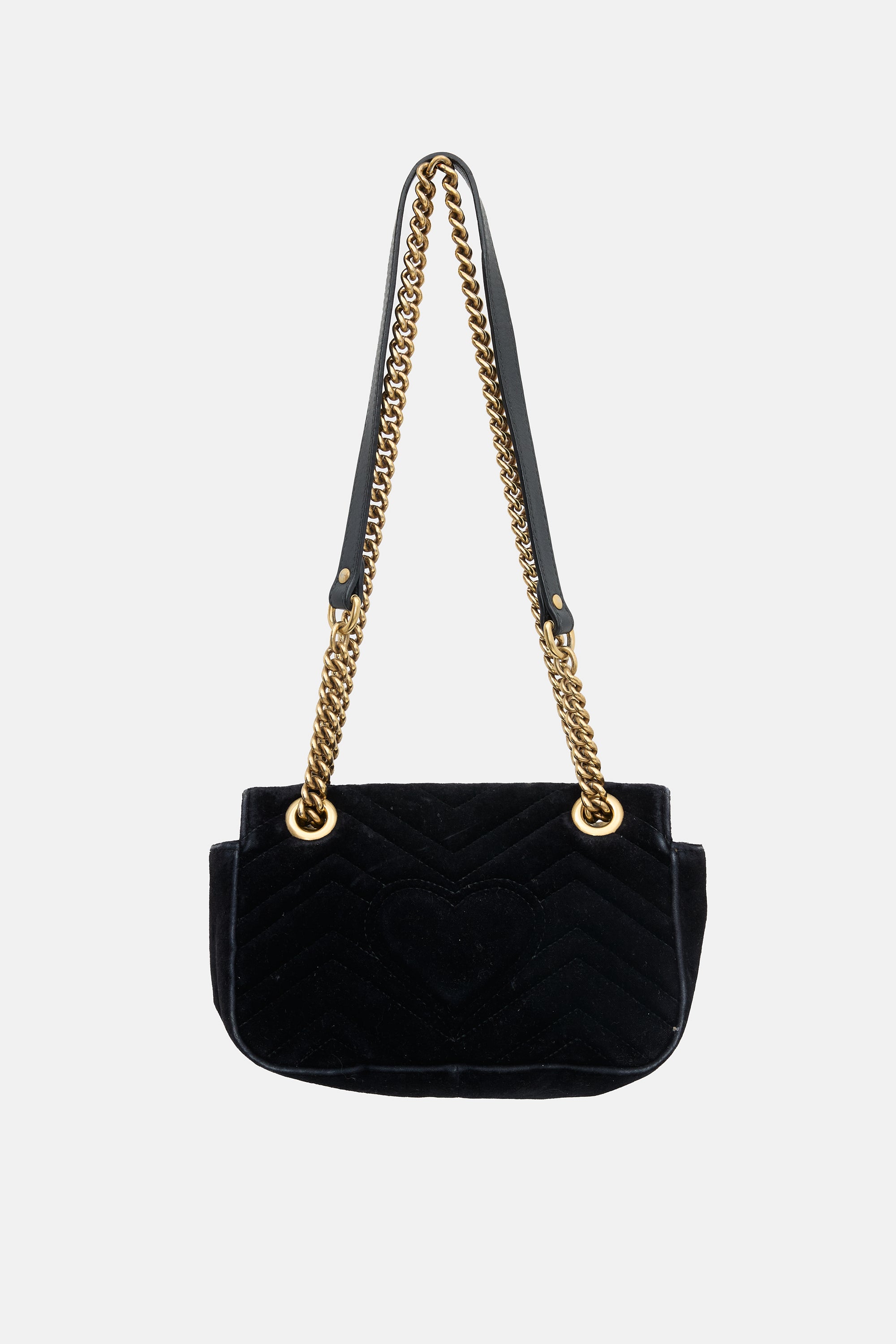 Gucci Velvet Small Marmont GG Bag
