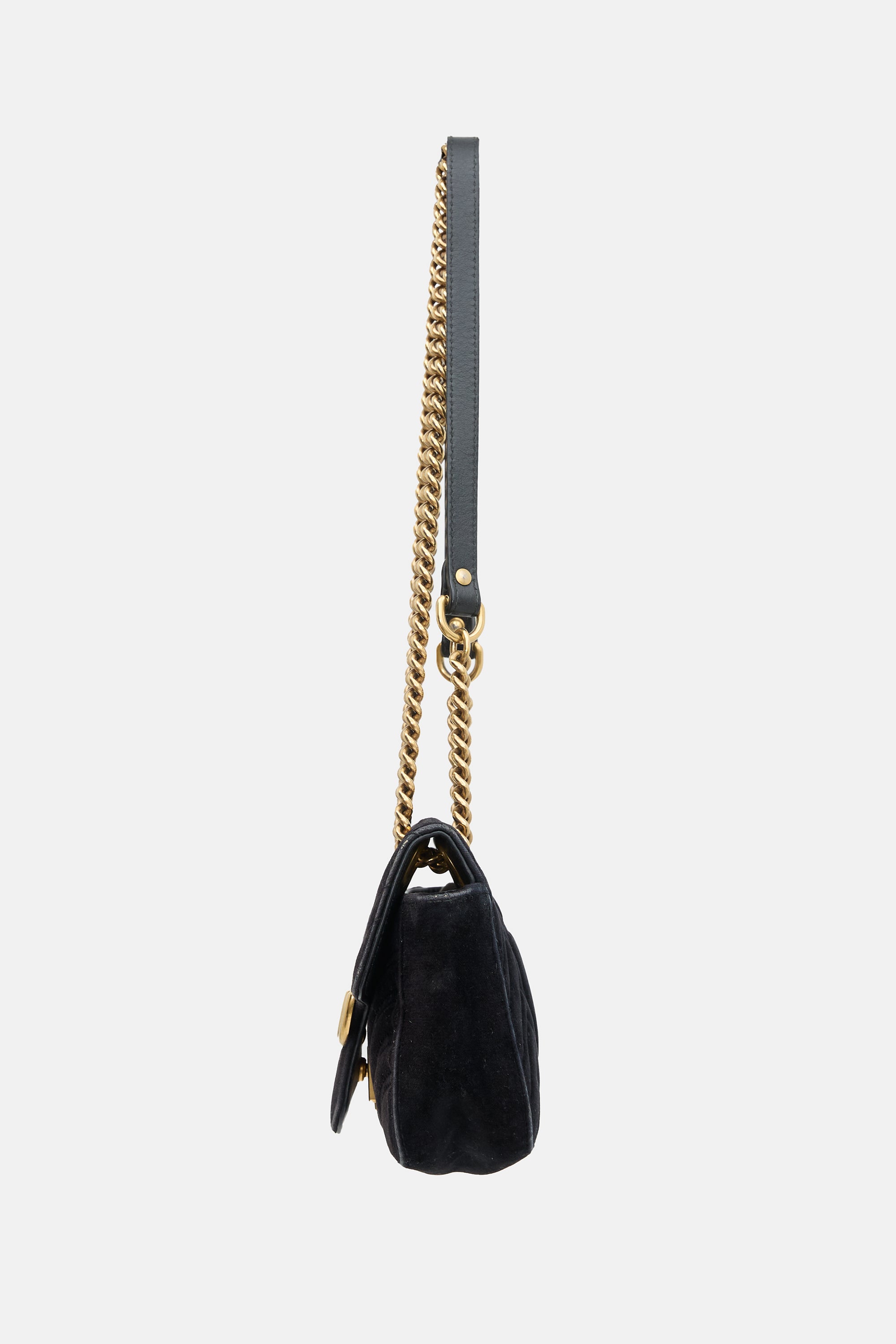 Gucci Velvet Small Marmont GG Bag