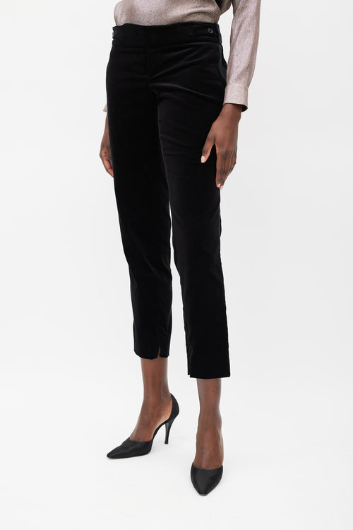 Gucci Black Velvet & Satin Suit