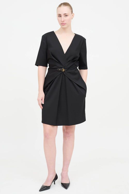 Gucci 2009 Cross Over Belted  Dress