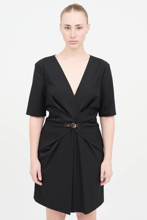Gucci 2009 Cross Over Belted  Dress