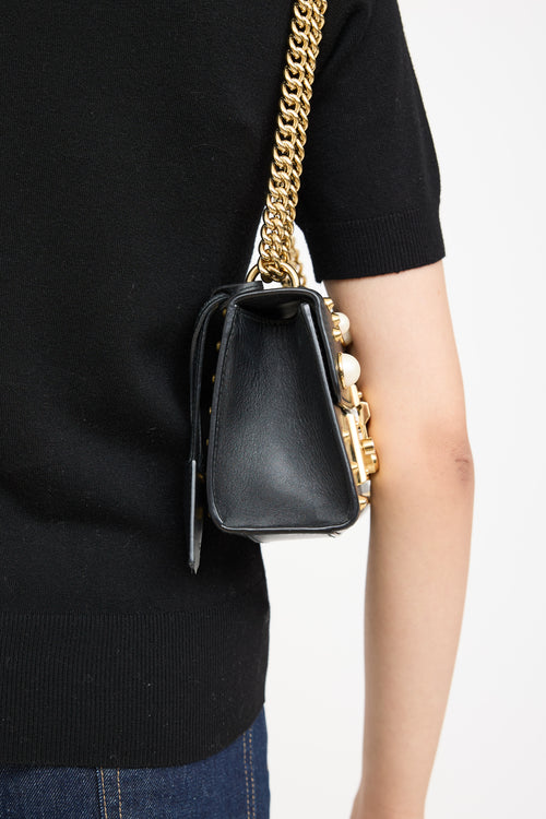 GucciSmall Studded Padlock Bag