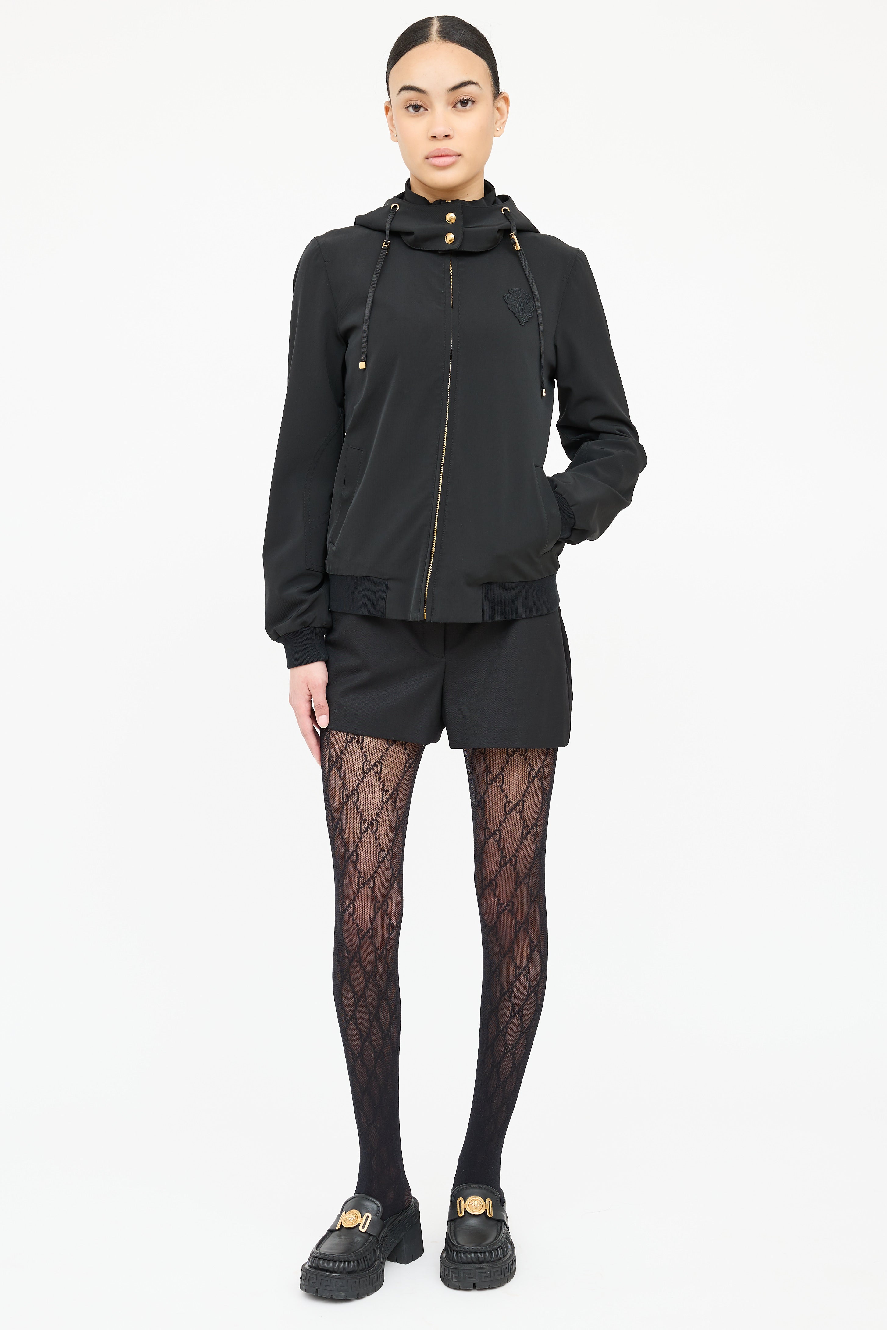 Gucci Crest Zip Long Sleeve Jacket