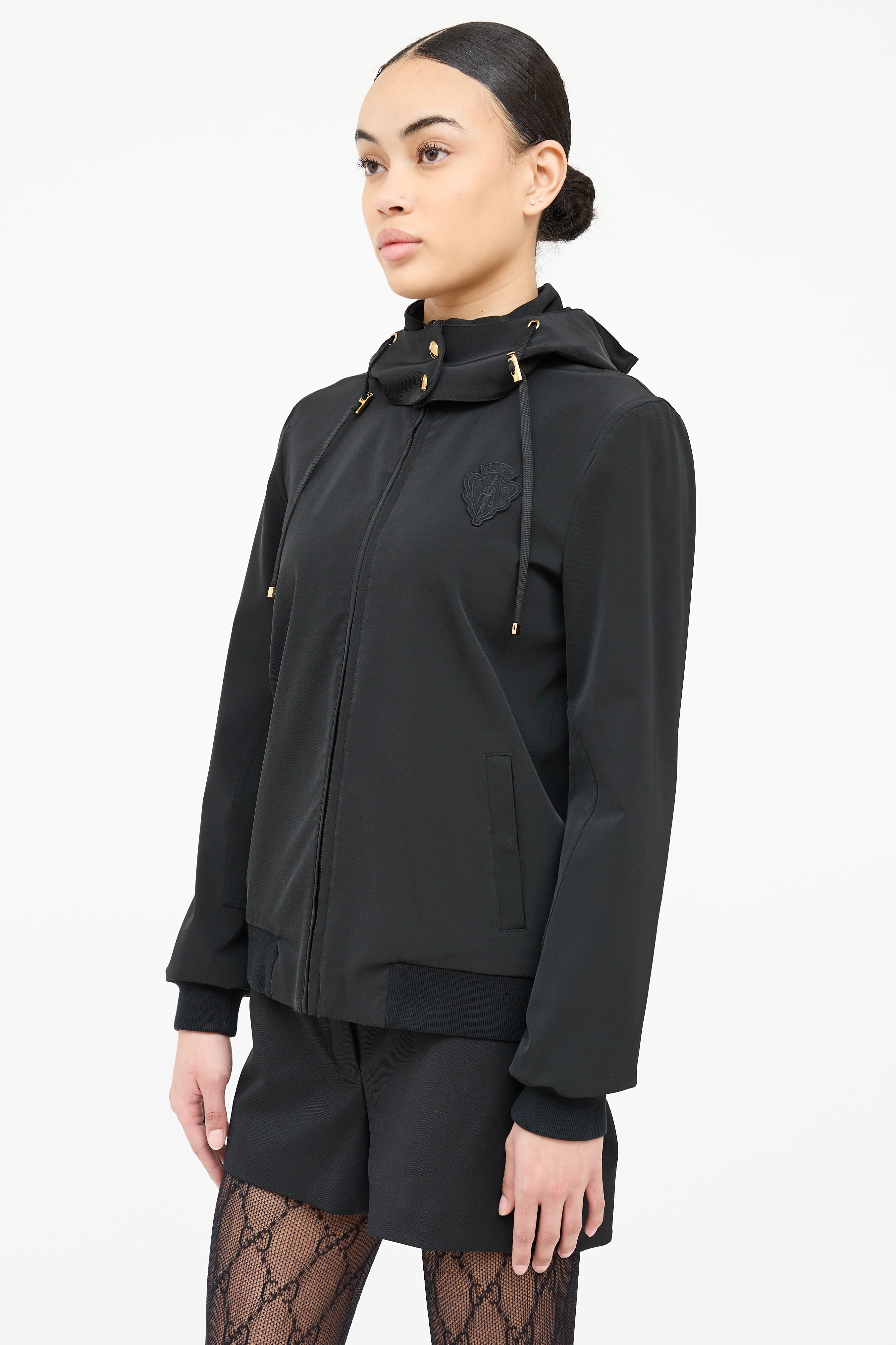 Gucci Crest Zip Long Sleeve Jacket