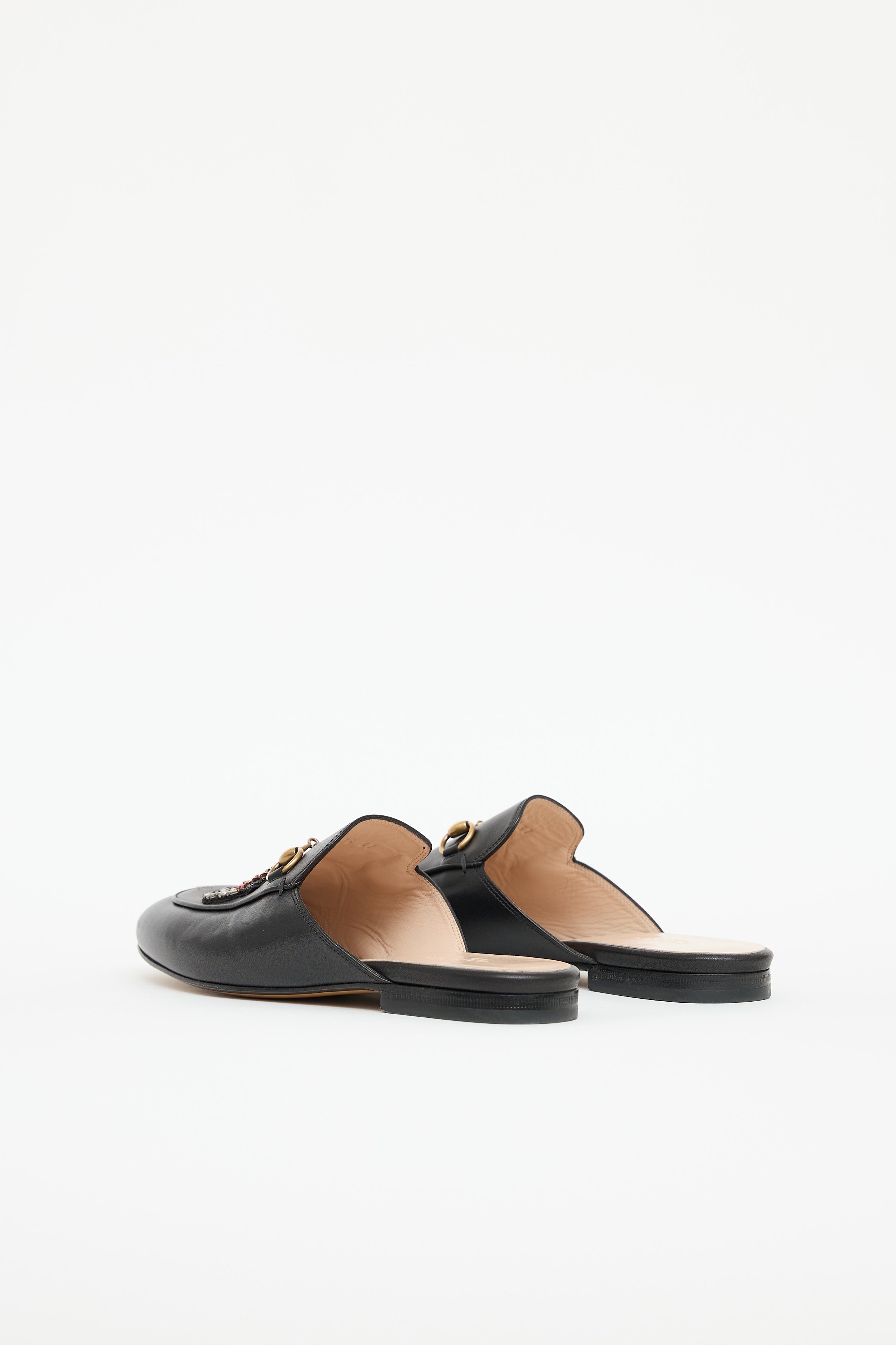 Gucci Embellished Princetown Mule
