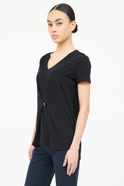 Gucci V-Neck Cinched Top