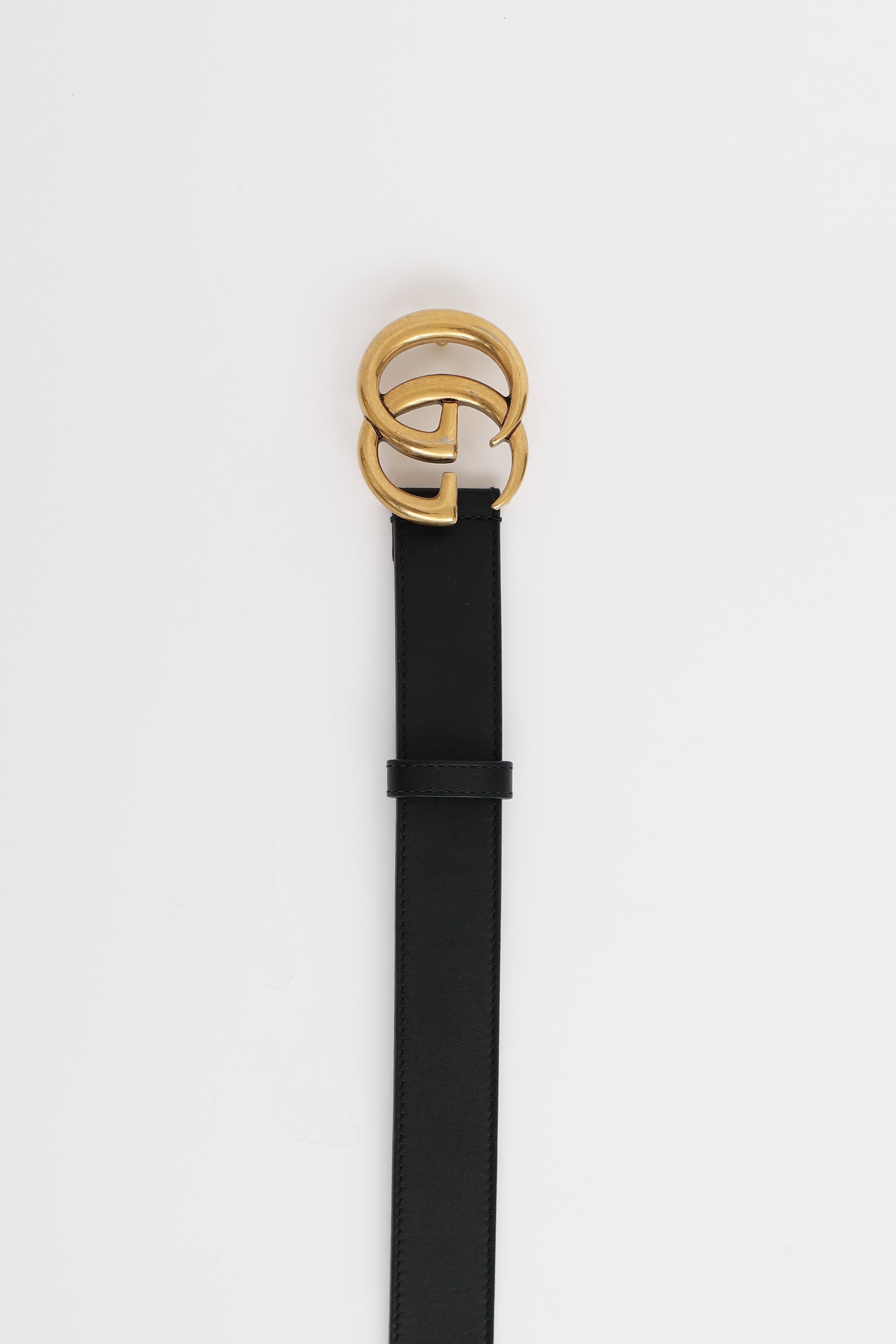 Leather Marmont GG Buckle Belt