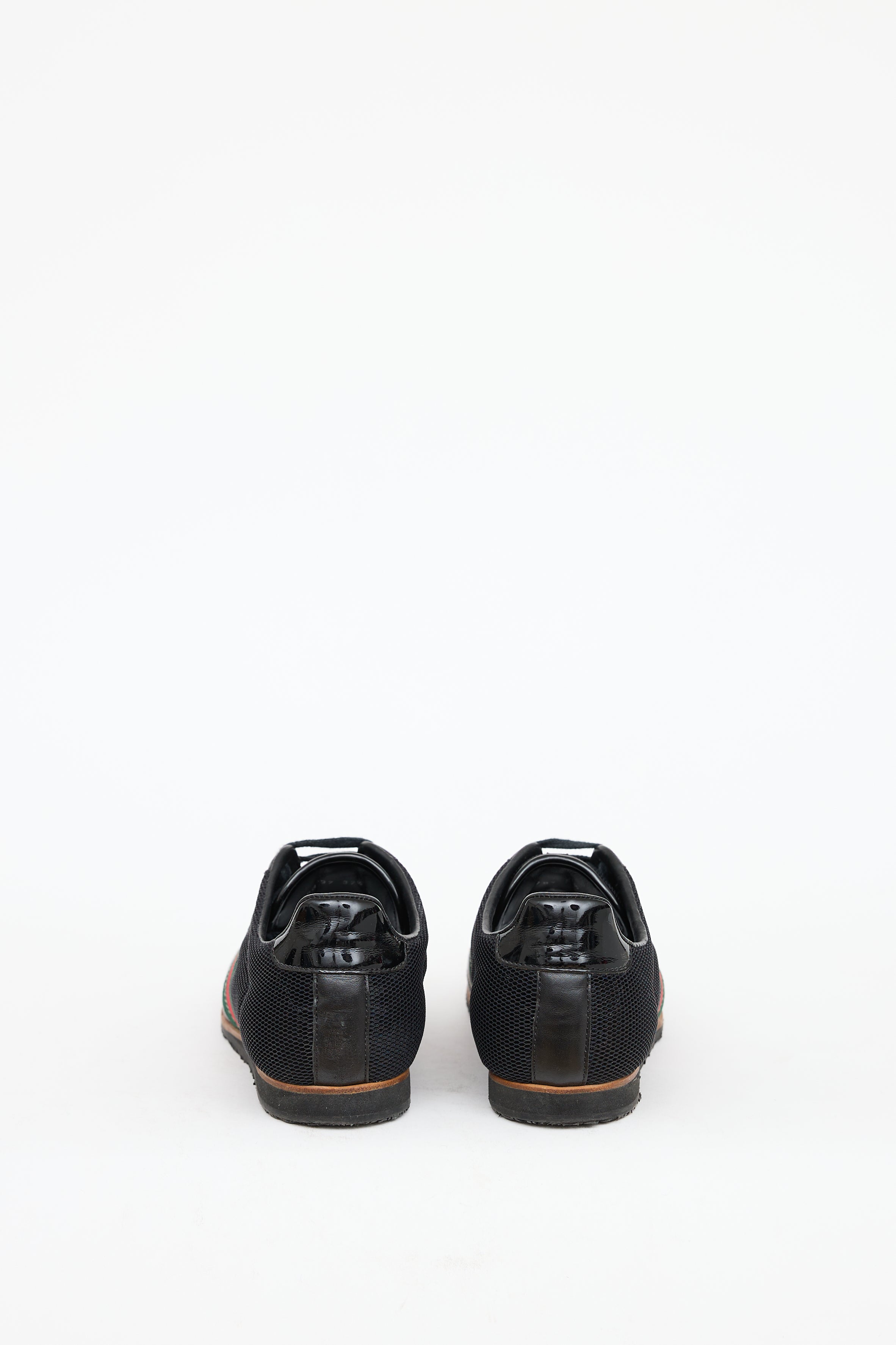 Gucci Black Monogram Web Sneaker