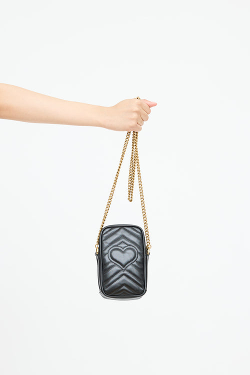 GucciLeather GG Marmont Mini Bag