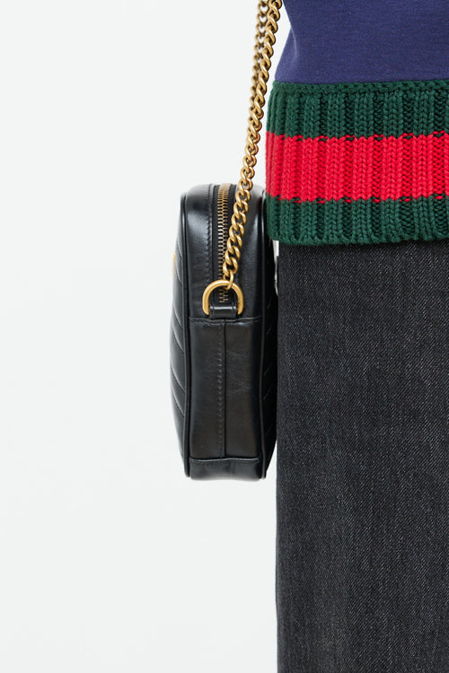 GucciLeather GG Marmont Mini Bag