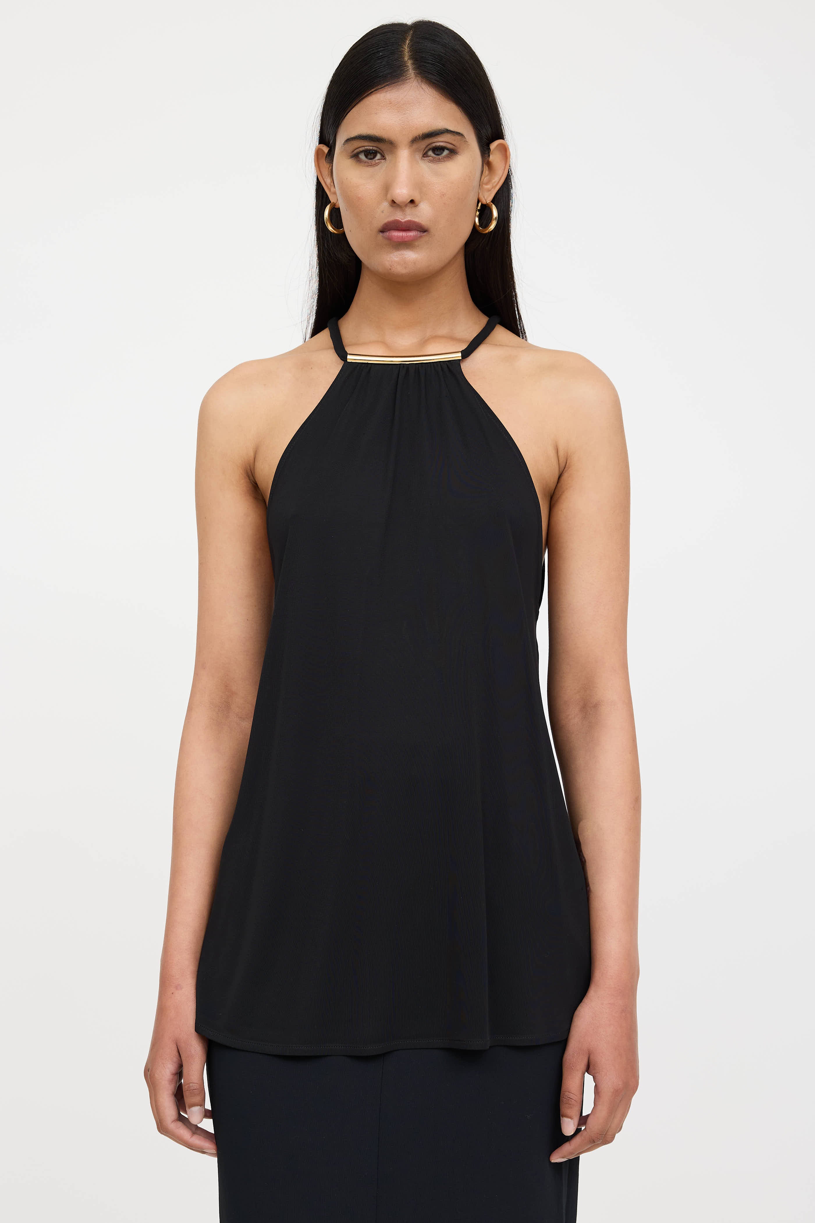 Gucci Sheer Hardware Halter Top