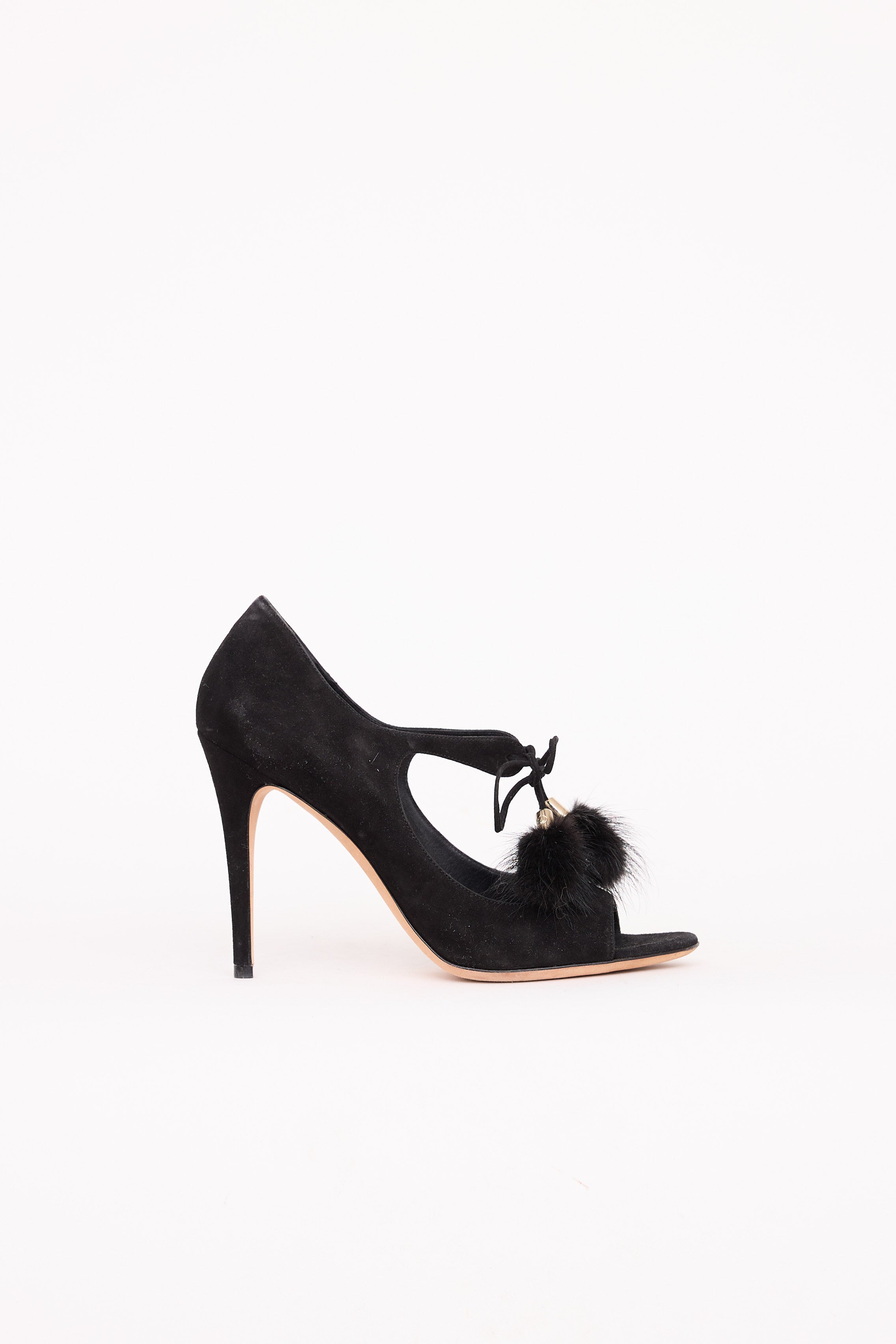 GucciSuede Tassel Pump