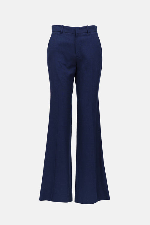 Gucci Flared Woven Trouser