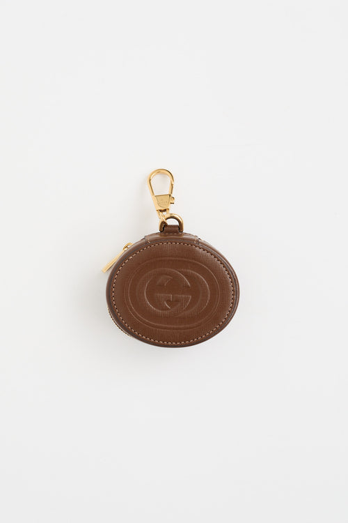 Gucci Leather Logo Airpod Case