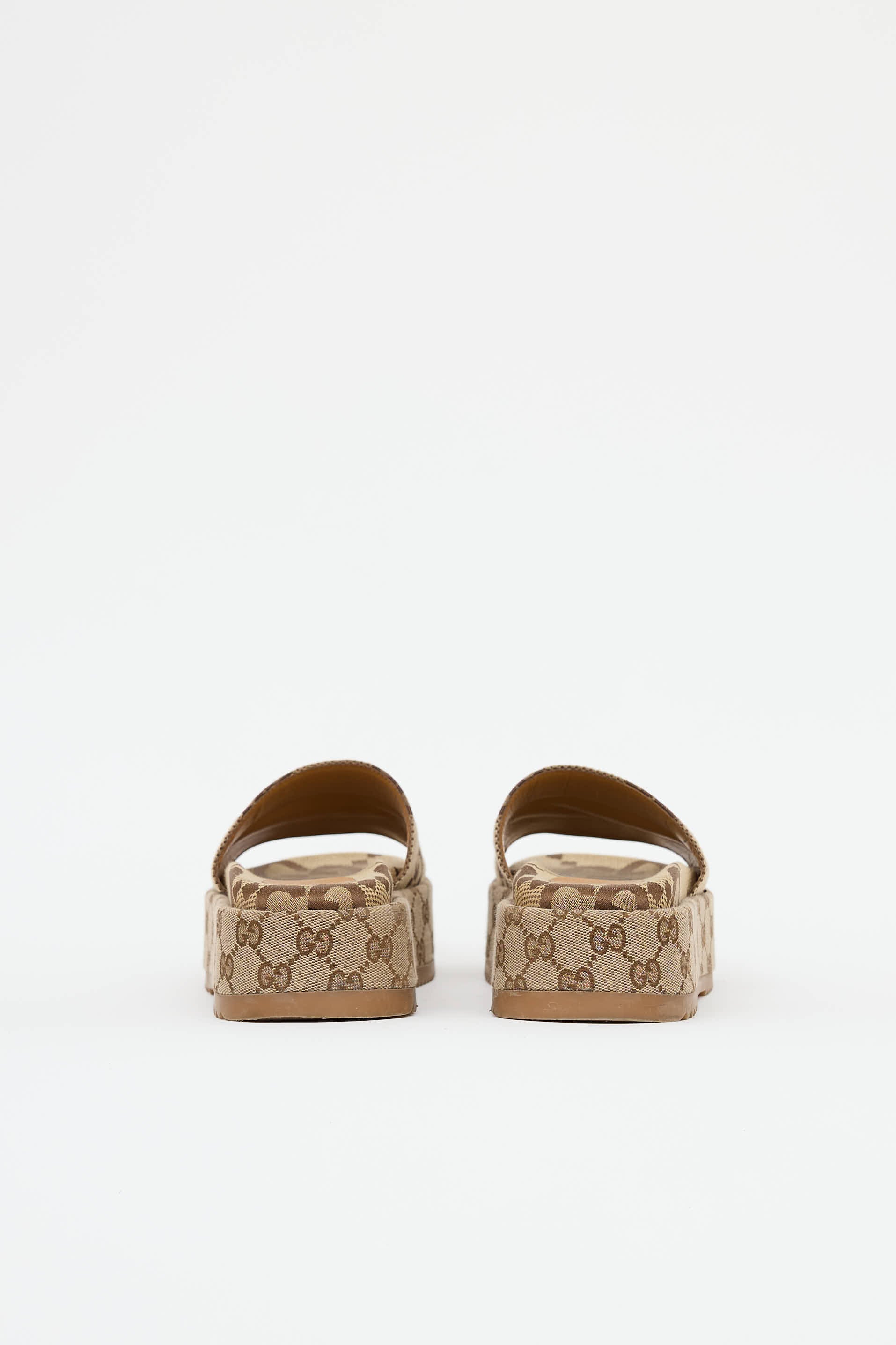 Gucci Maxi GG Platform Slide