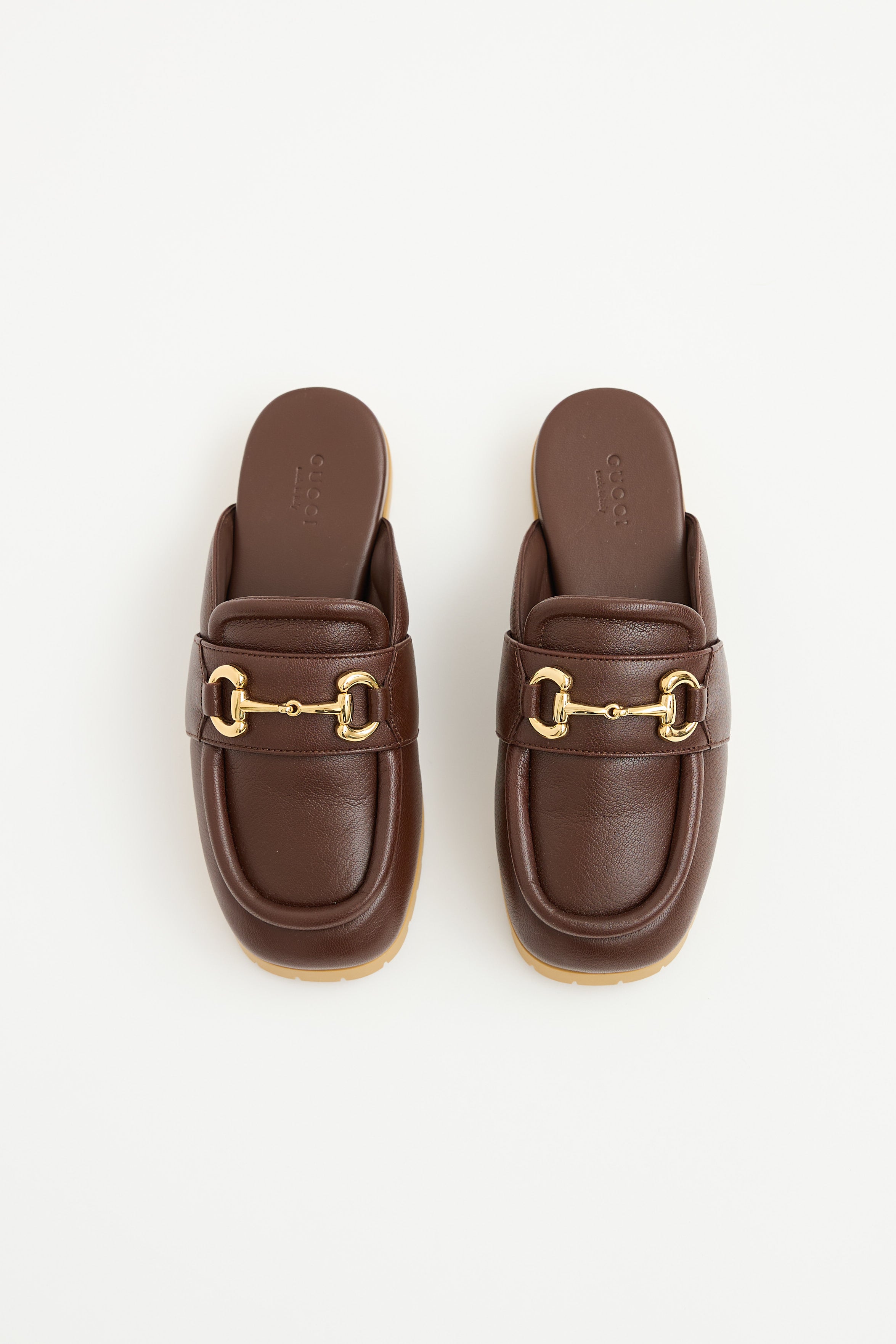 Gucci Leather Horsebit Mule