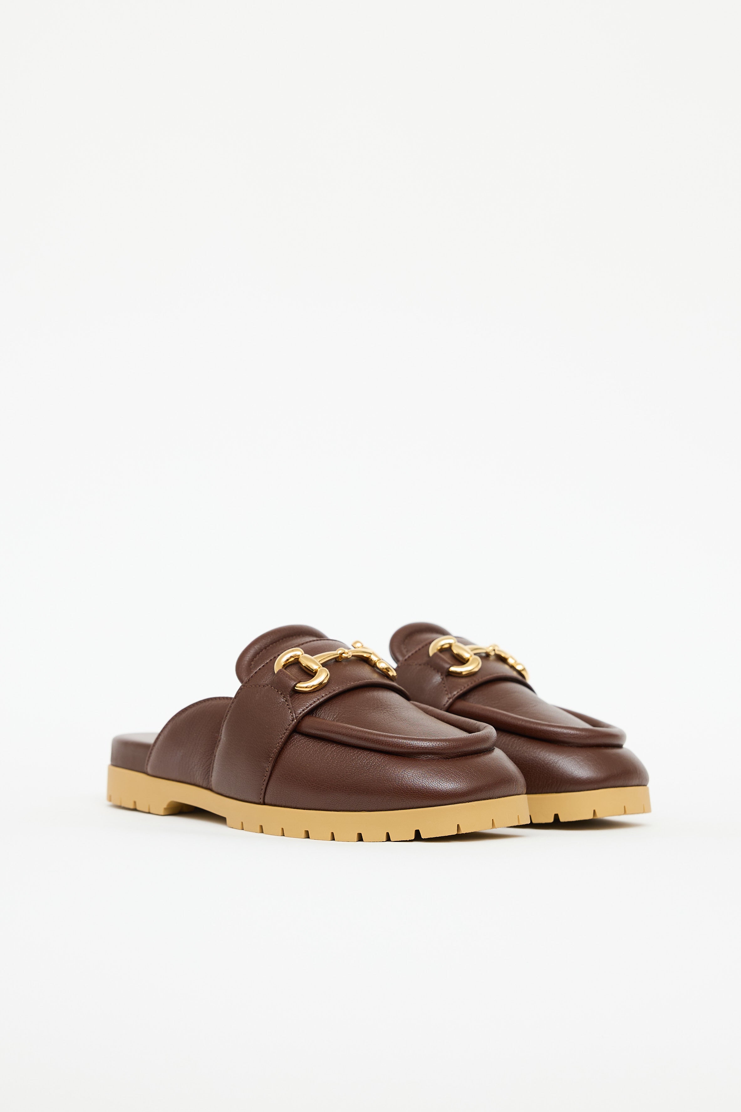 Gucci Leather Horsebit Mule