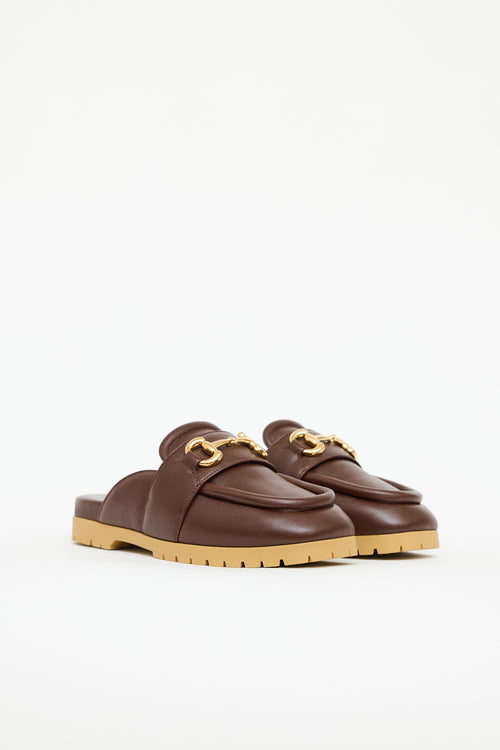Gucci Leather Horsebit Mule