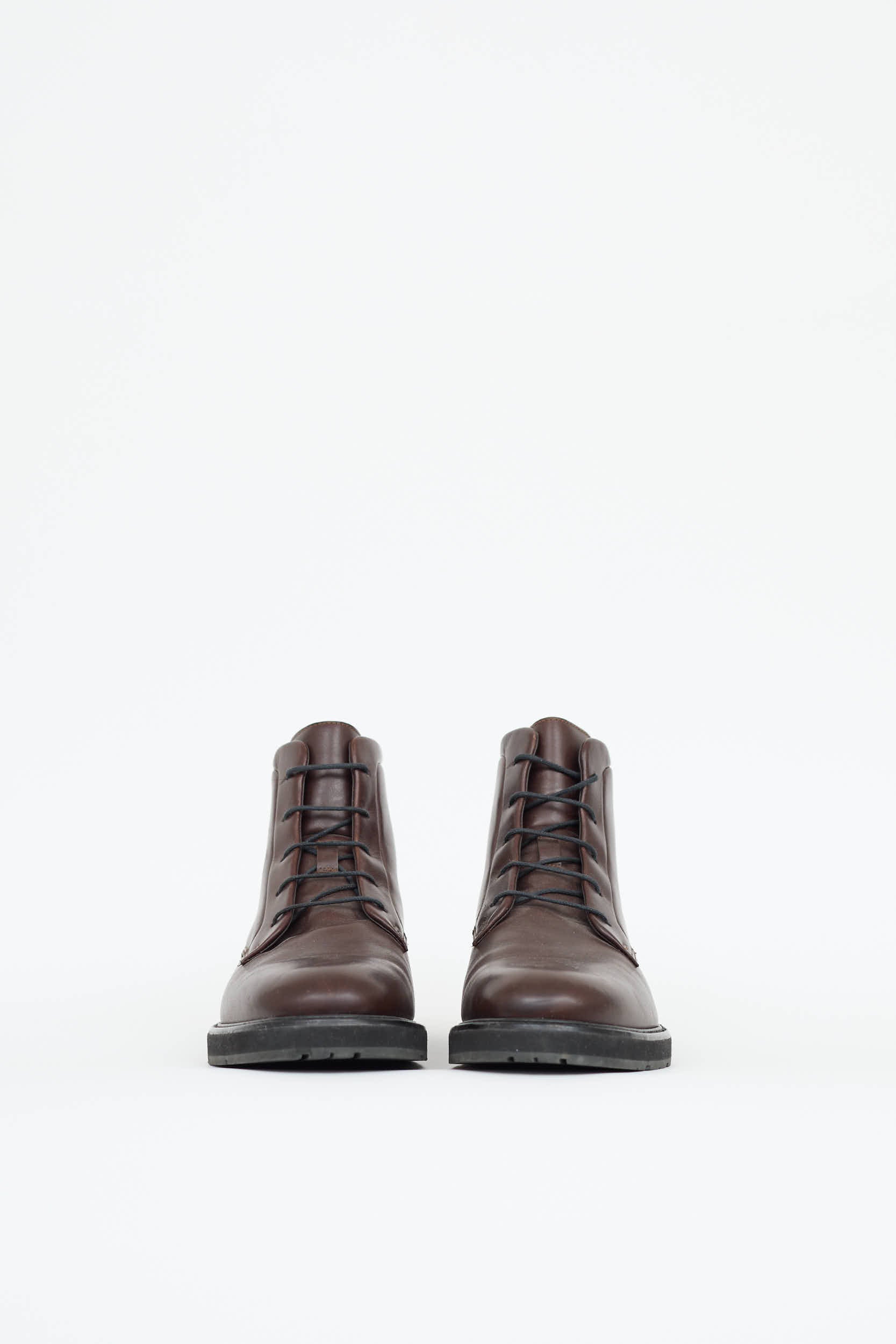 Gucci Leather Lace Up Boot