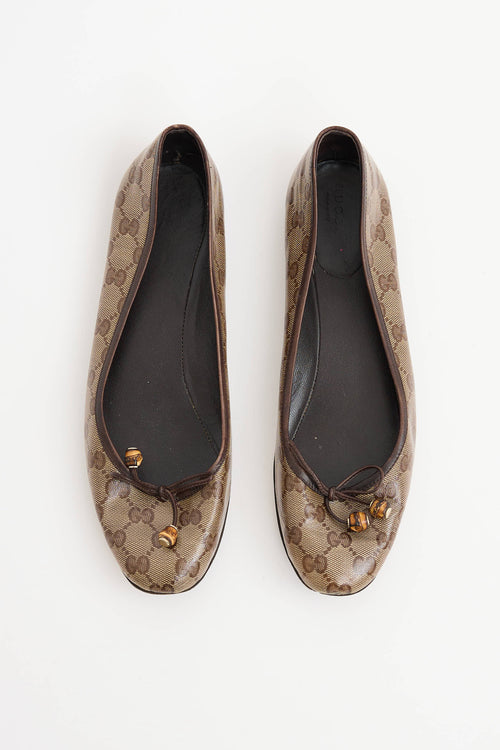 Gucci GG Crystal Canvas Flat