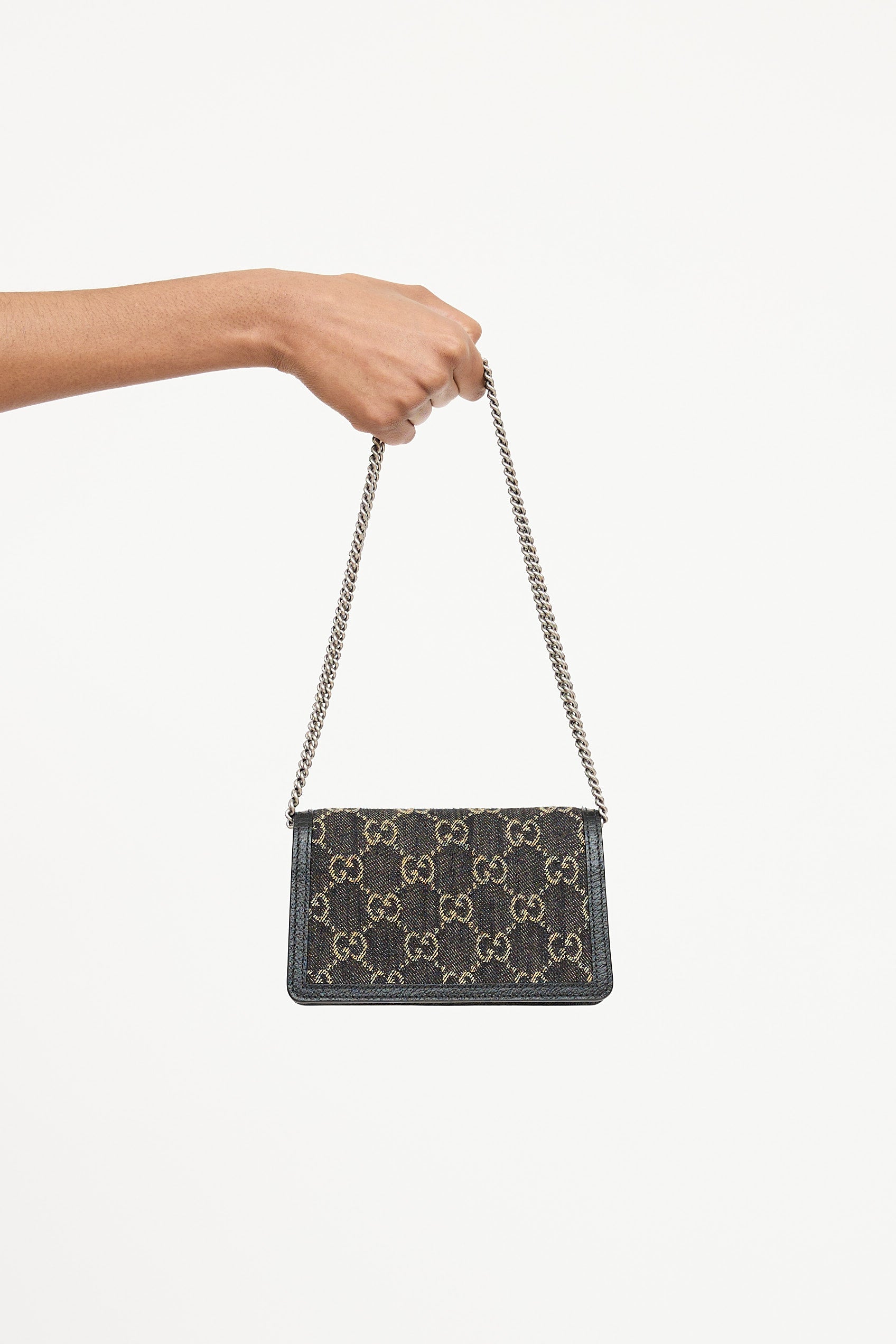 Gucci Denim Super Mini Dionysus Bag