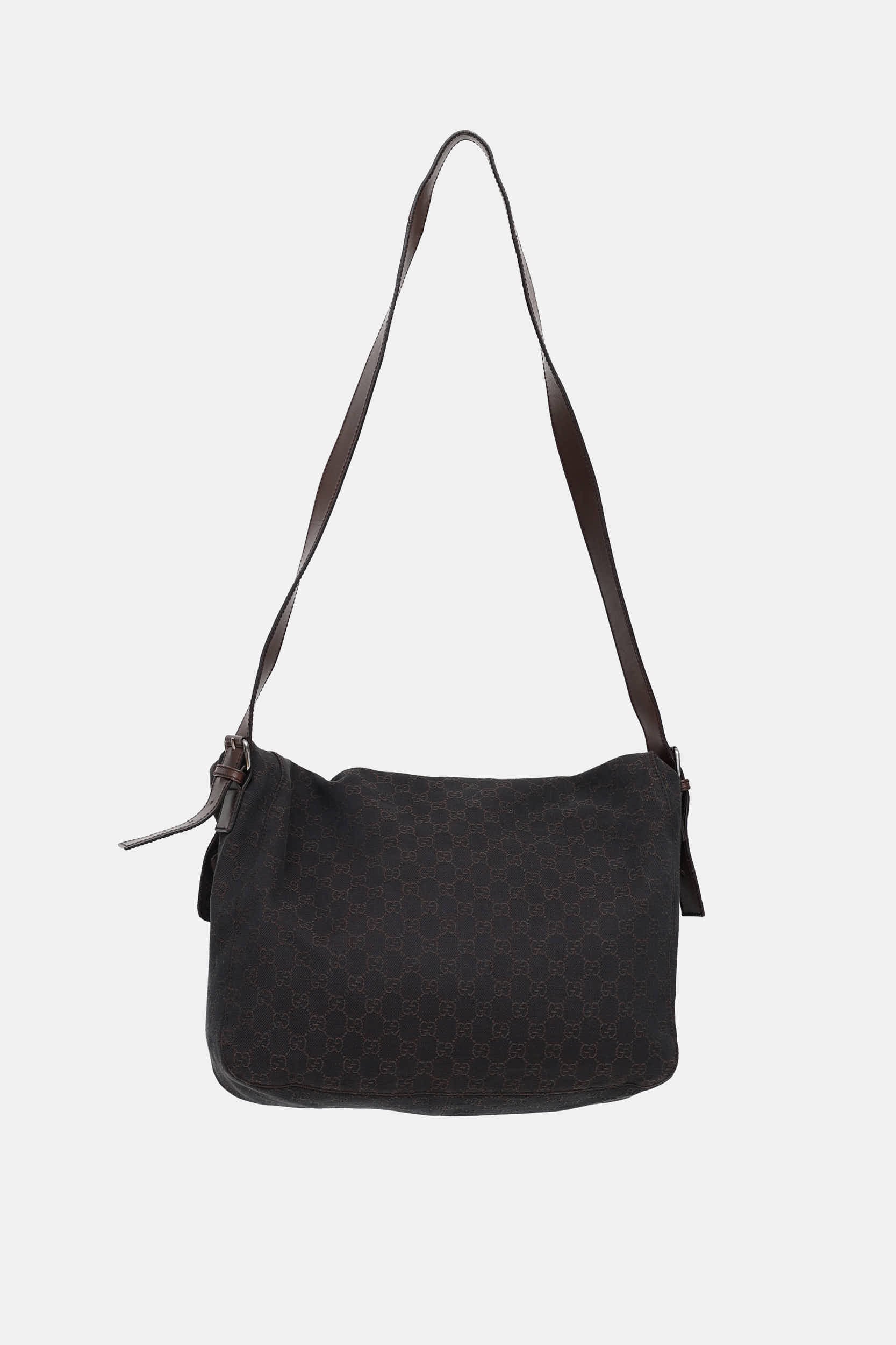 C. 2000s Denim Monogram Messenger Bag