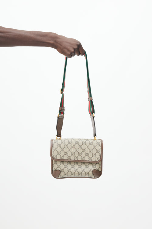 Gucci Brown Neo Vintage Monogram Messenger Bag