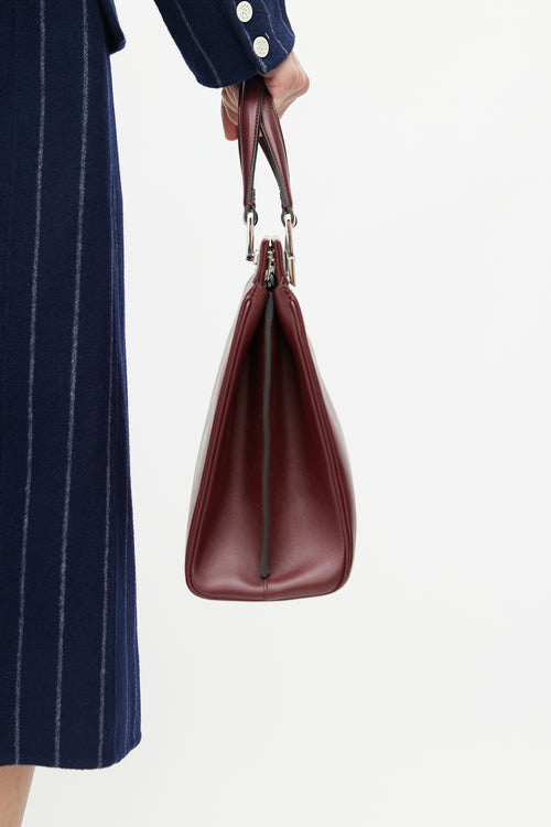 Gucci Burgundy Zumi Leather Tote