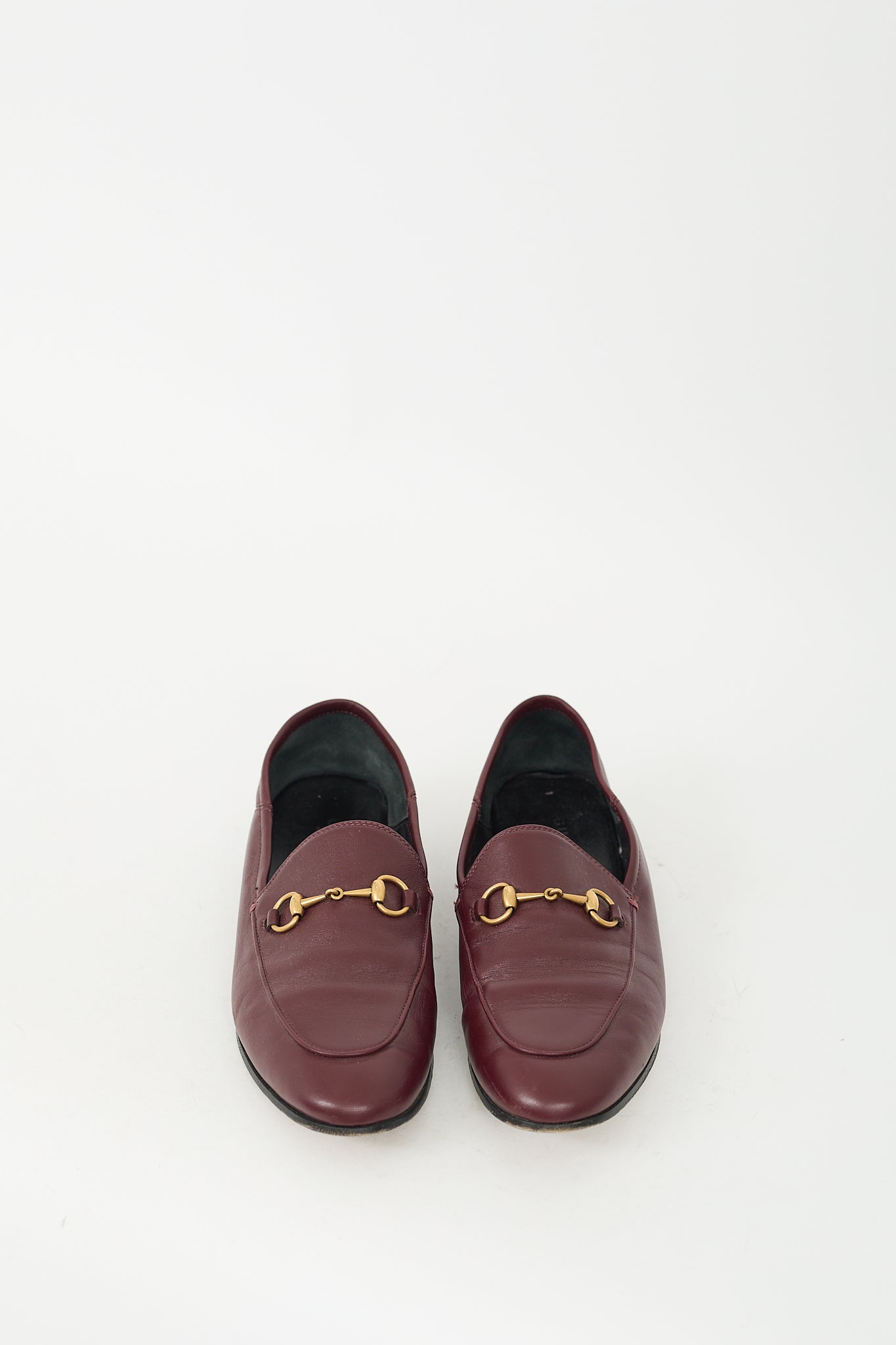 Gucci Burgundy Leather Brixton Loafer