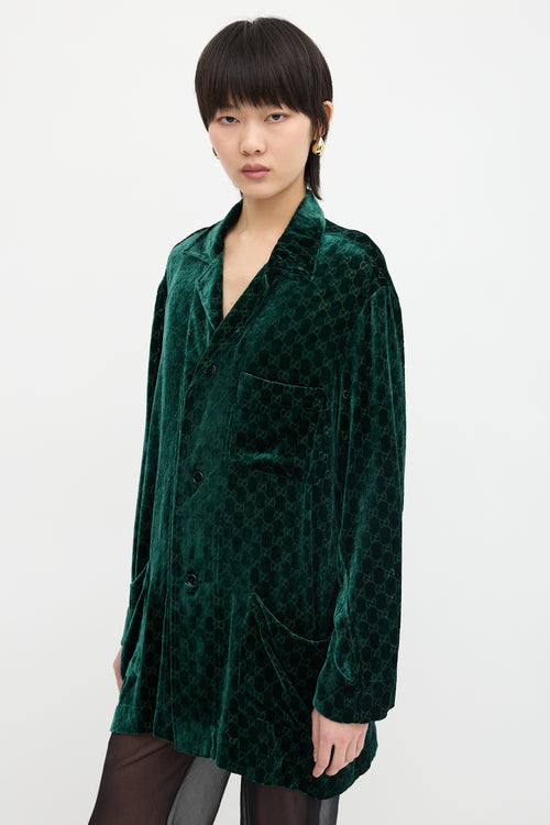 Gucci Burnout Velvet GG Shirt