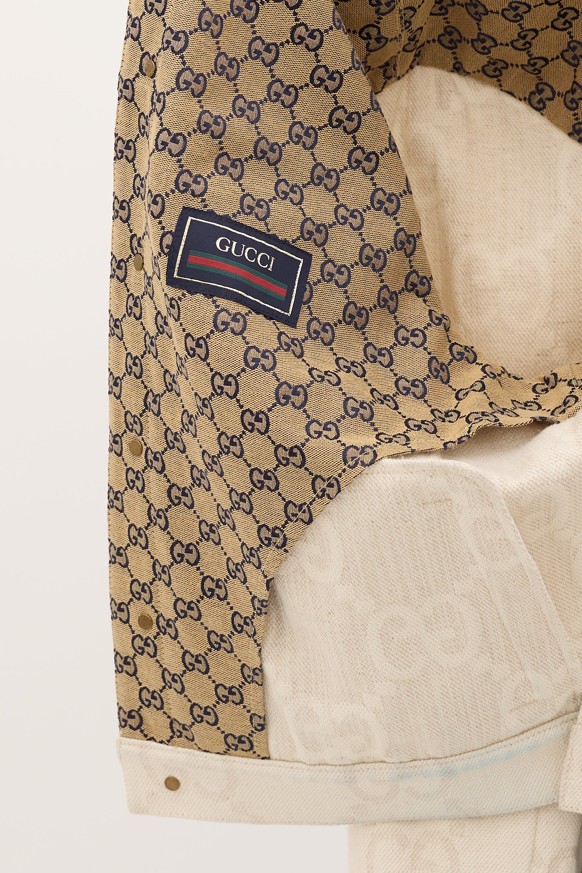 Gucci Canvas GG Monogram Trucker Jacket
