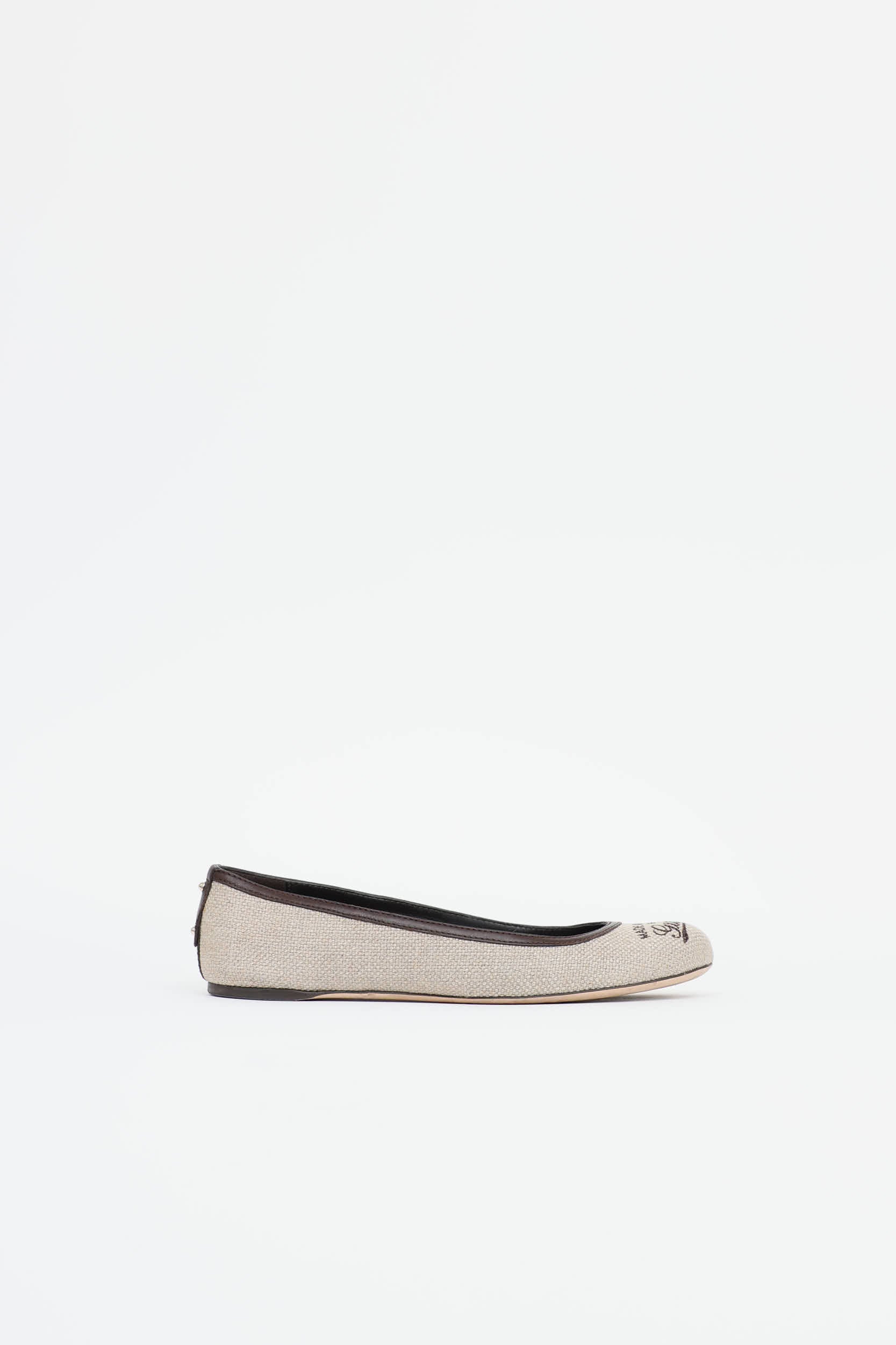 Gucci Canvas Ballet Flat