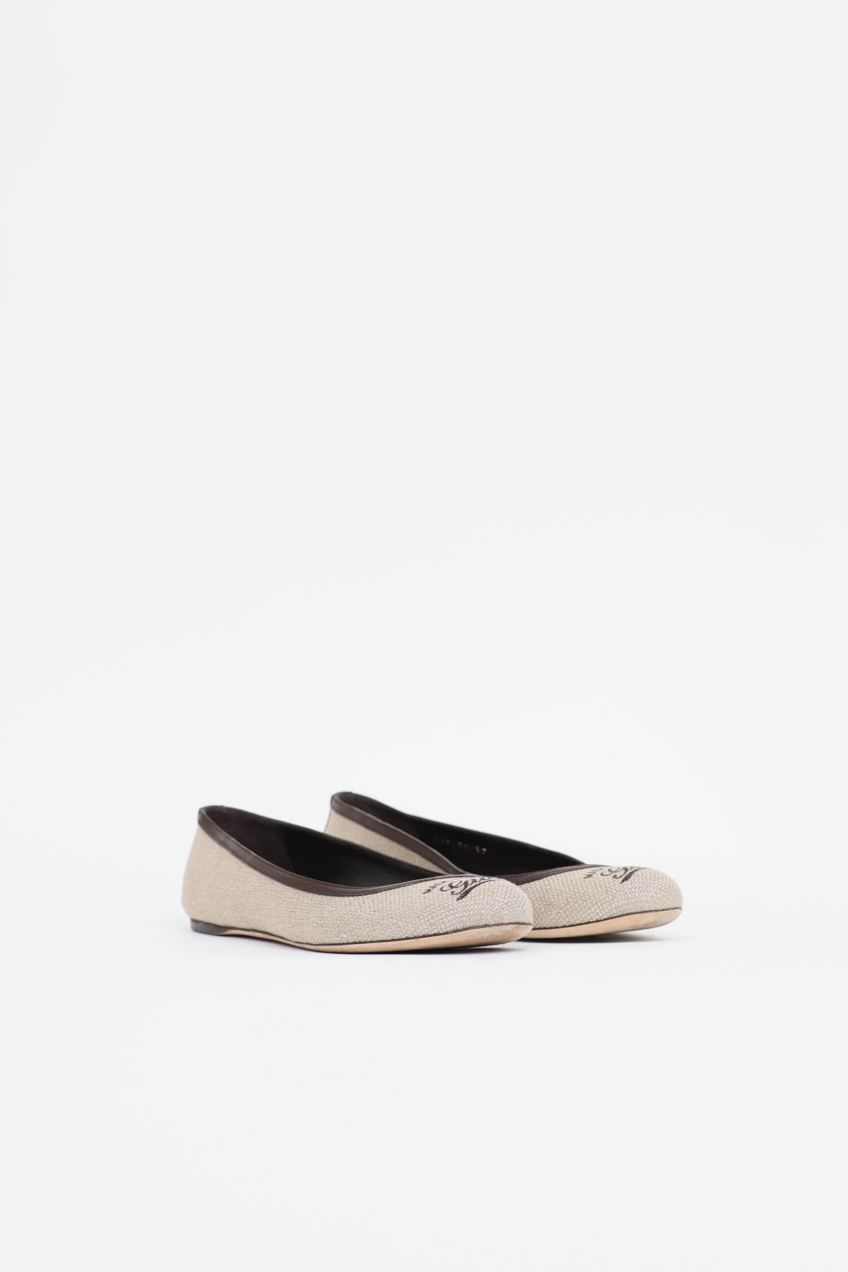 Gucci Canvas Ballet Flat