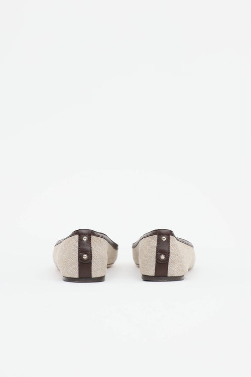Gucci Canvas Ballet Flat