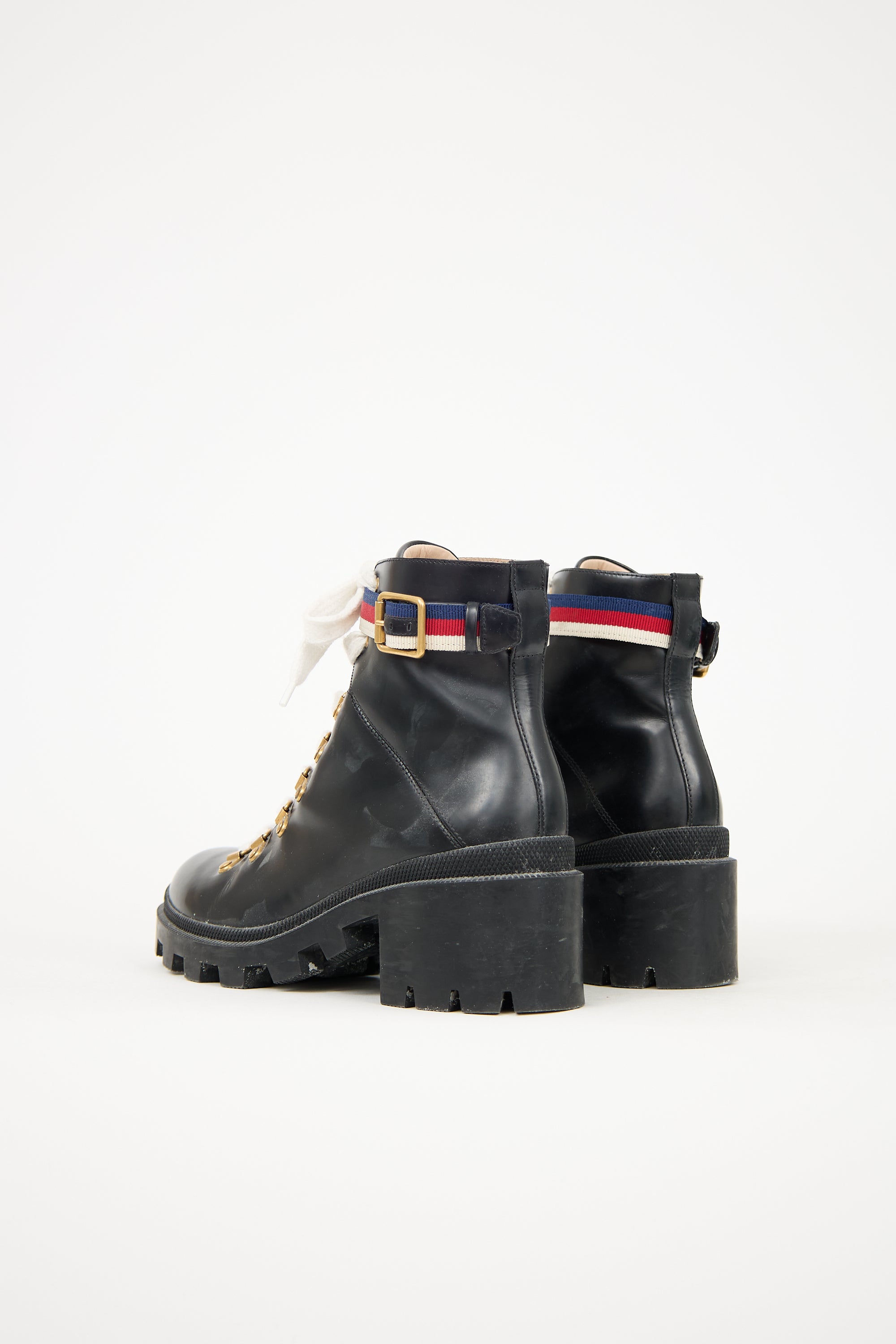 Gucci Leather Sylvie Boot