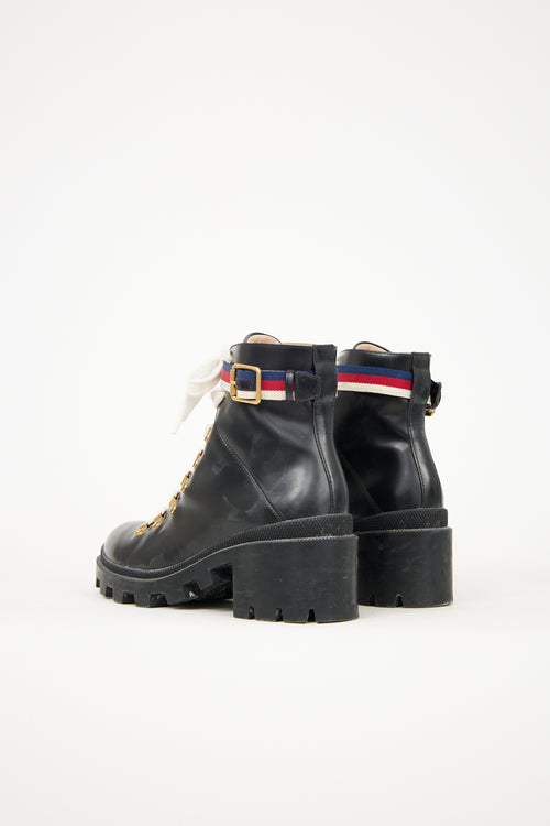 Gucci Leather Sylvie Boot