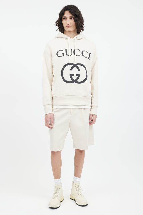 Gucci Cream & Black GG Hoodie