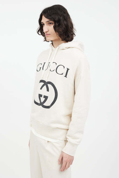 Gucci Cream & Black GG Hoodie