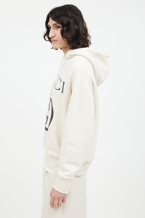 Gucci Cream & Black GG Hoodie