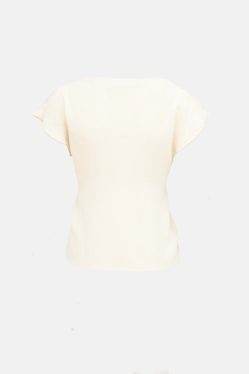 Gucci 2011 Silk Tie Waist Top