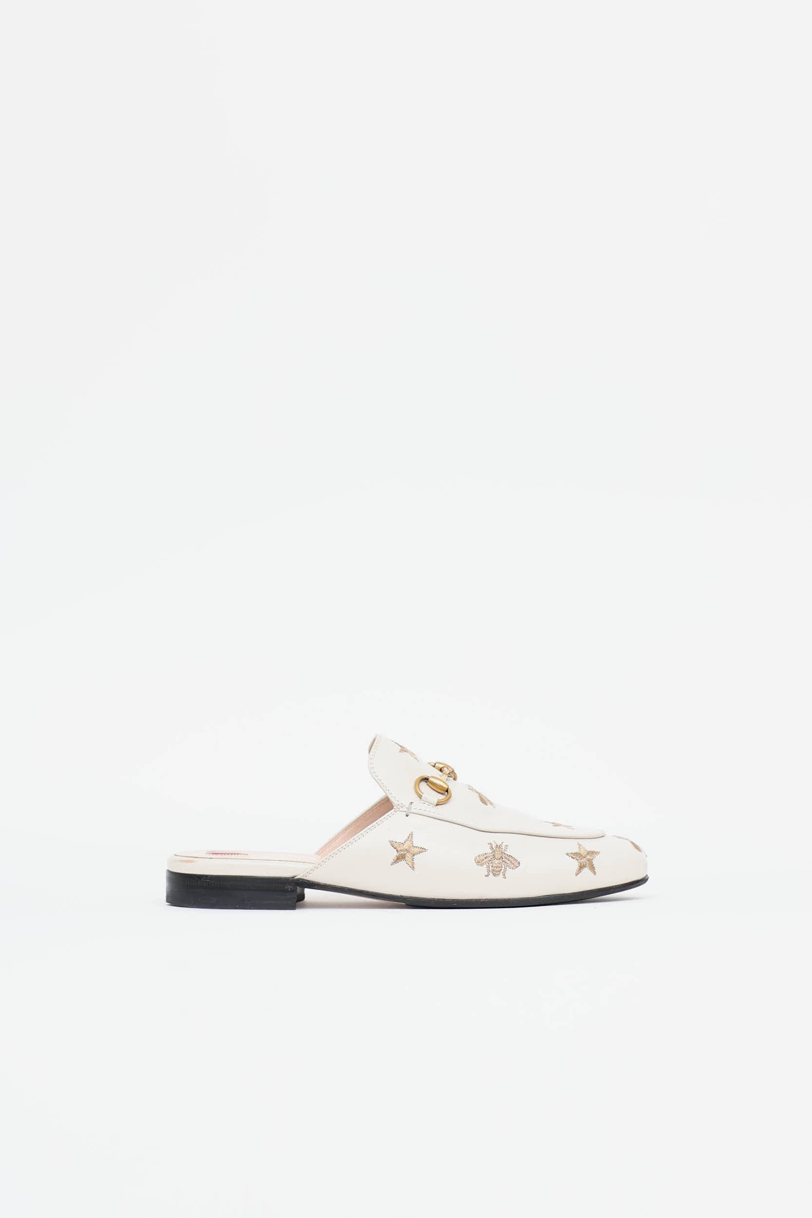 Gucci Embroidered Princetown Mule