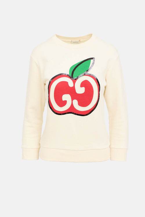 Gucci Kids GG Apple Sweatshirt