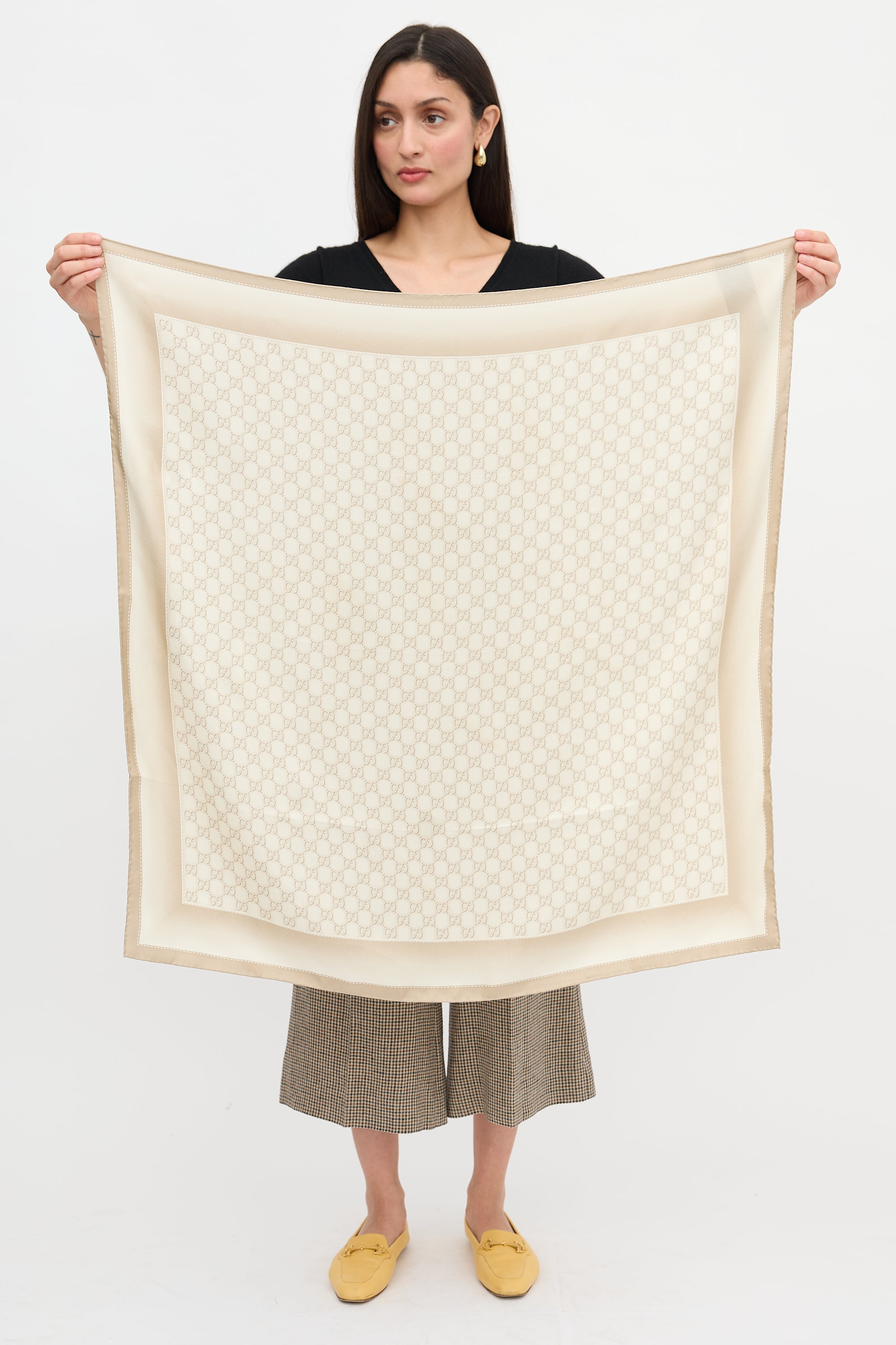 Gucci Silk GG Monogram Scarf