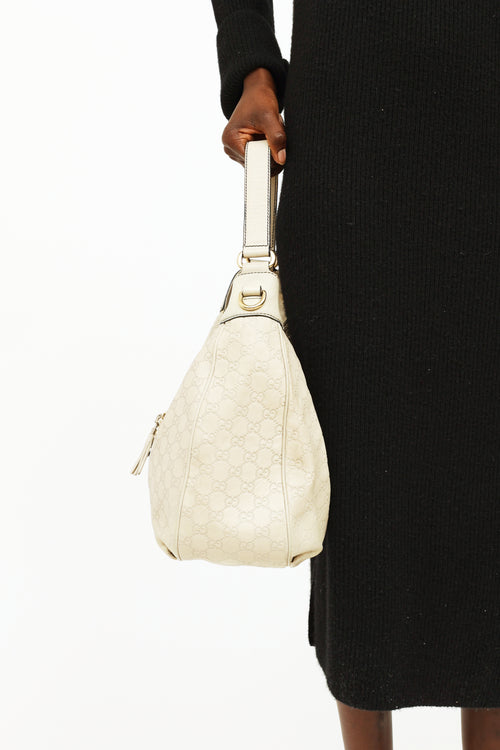 Gucci Grey Medium Emily Guccissima Print Bag
