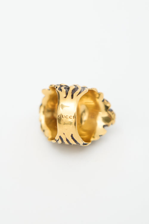 Gucci Crystal Head Ring