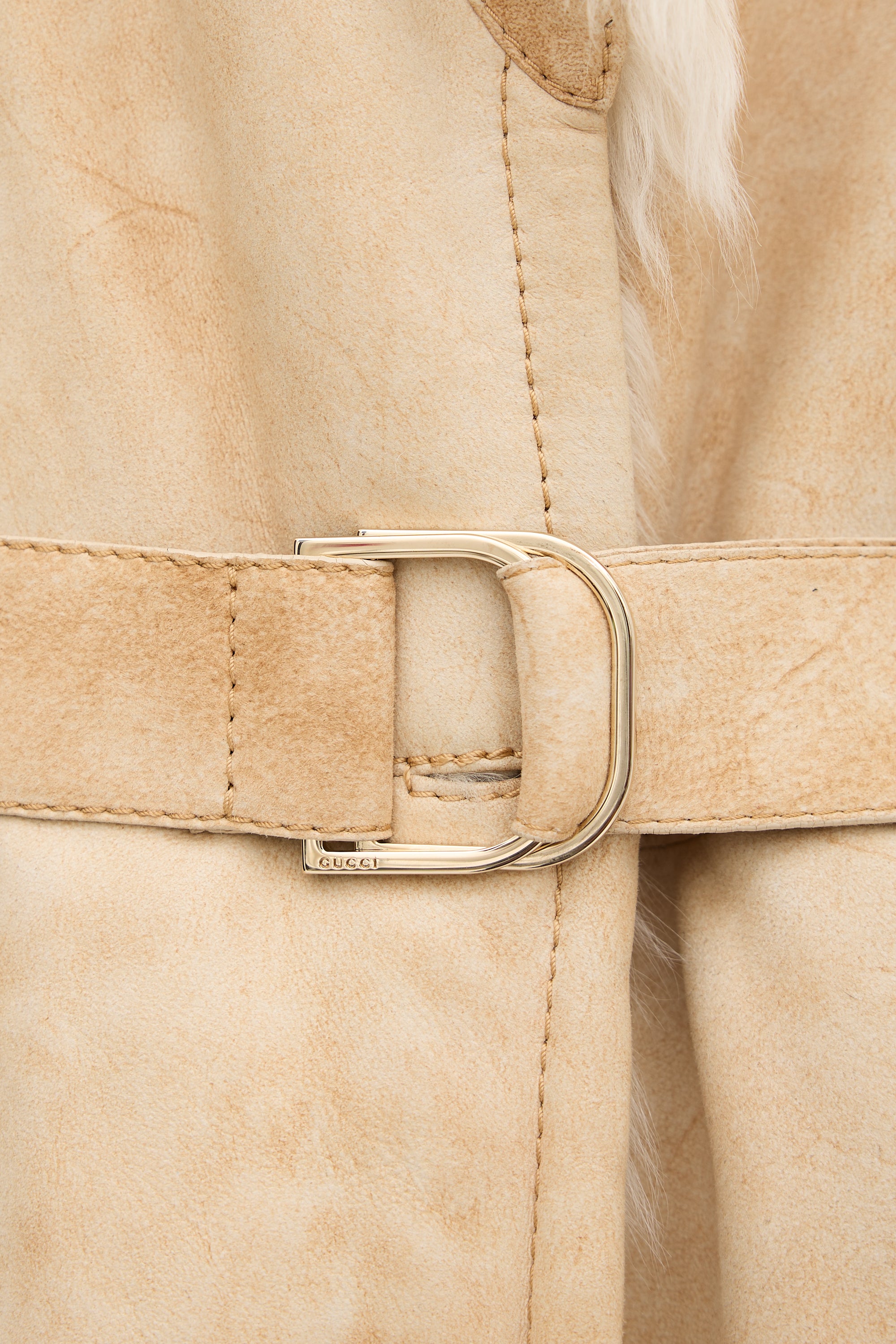 Gucci FW 2001 Shearling Long Coat