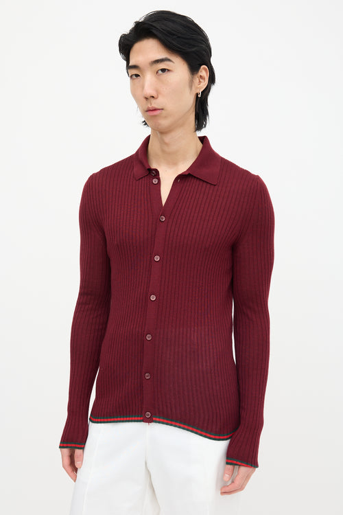 FW 2025 Ribbed Knit Polo