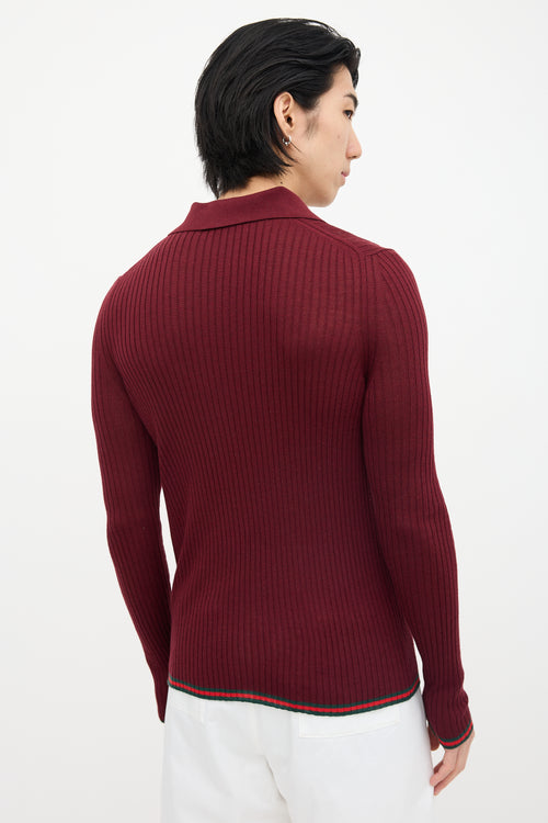 FW 2025 Ribbed Knit Polo