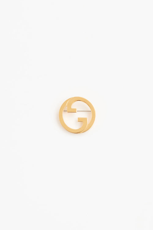 Gucci Blondie GG Logo Brooch